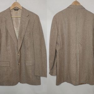 Ralph Lauren Tan Checkered Blazer